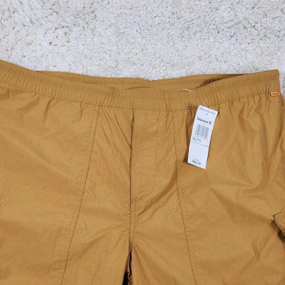 Timberland Cargo Shorts Mens 2XL Wheat Brown Outdoor Hiking Logo Quick Dry - Picture 3 of 10